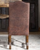 spanish style dining room chair,rustic ranch embossed leather dining chair