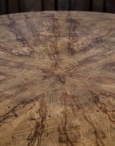 Burl Wood Round Dining Table