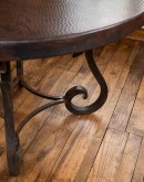 Copper Top Round Dining Table Copper Top Round Dining Table