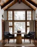 Burl Wood Round Dining Table