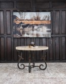 Sandstone Travertine Round Dining Table