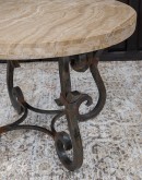 Sandstone Travertine Round Dining Table