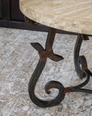 Sandstone Travertine Round Dining Table