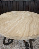 Sandstone Travertine Round Dining Table