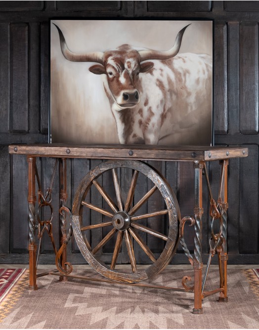 Pioneer Wagon Wheel Pub Table