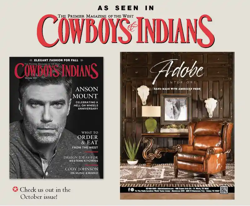 Cowboy Indians Magazine Sadler Leather Recliner