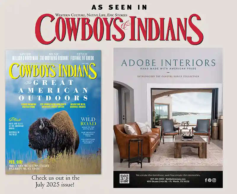 Cowboys Indians Magazine Mountain Mesa Sofa