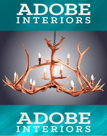 10 Light Elk Crossbar Antler Chandelier 10 Light Elk Crossbar Antler Chandelier