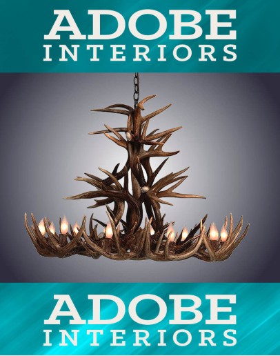 10 Light Whitetail Cascade Antler Chandelier 10 Light Whitetail Cascade Antler Chandelier