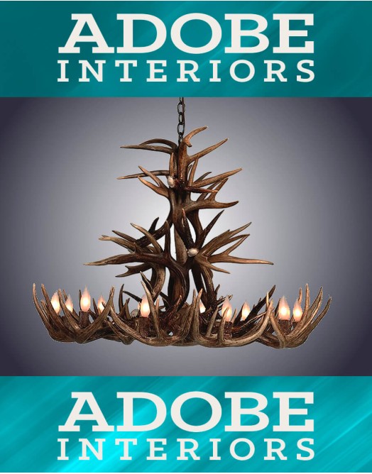 10 Light Whitetail Cascade Antler Chandelier