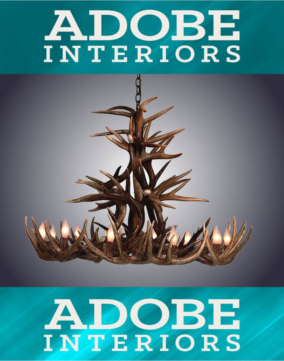 10 Light Whitetail Cascade Antler Chandelier