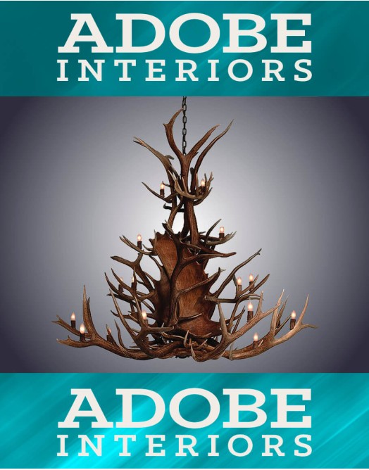 24 Light Medium Paul Bunyan Antler Chandelier