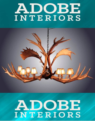 8 Light Elk/Fallow Elongated Antler Chandelier 8 Light Elk/Fallow Elongated Antler Chandelier