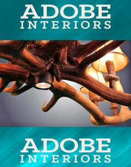 8 Light Elk/Fallow Elongated Antler Chandelier