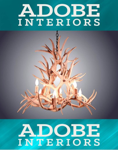 8 Light Magnolia Mule Deer Antler Chandelier 8 Light Magnolia Mule Deer Antler Chandelier