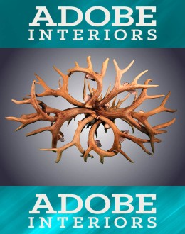 8 Light Oval Mule Deer Antler Chandelier