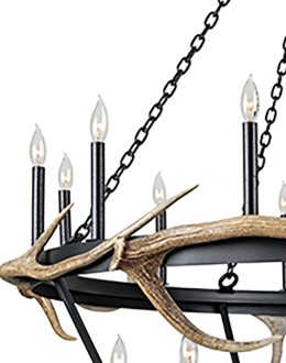 Two Tier Marla With Antler Chandelier