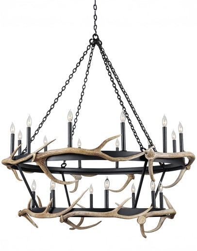 Two Tier Marla With Antler Chandelier Two Tier Marla With Antler Chandelier