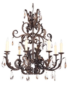 8 Light Verona with Crystals Chandelier