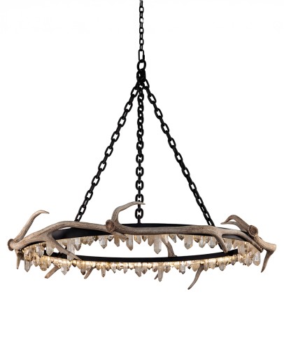 Axis Quartz Halo Chandelier