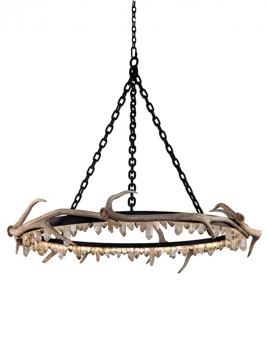 Axis Quartz Halo Chandelier