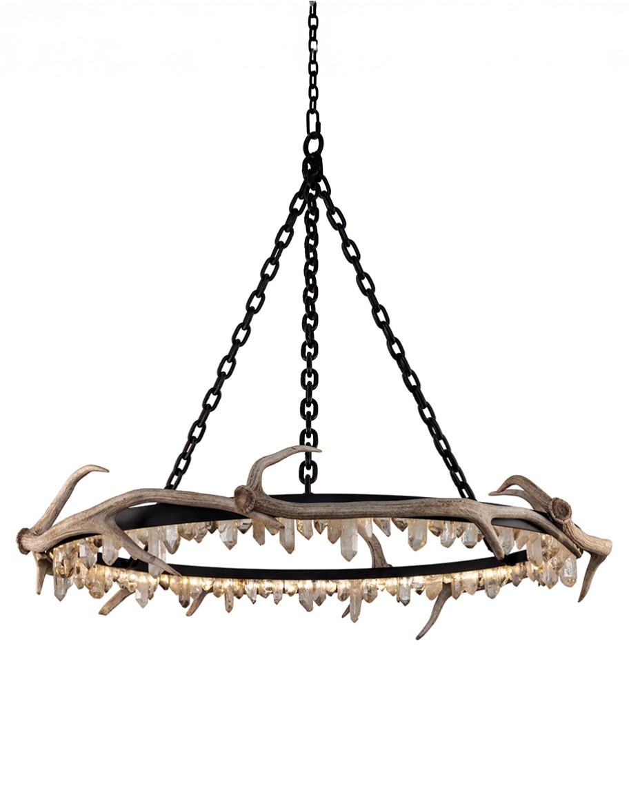 Axis Quartz Halo Chandelier