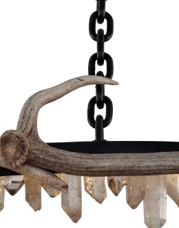 Axis Quartz Halo Chandelier