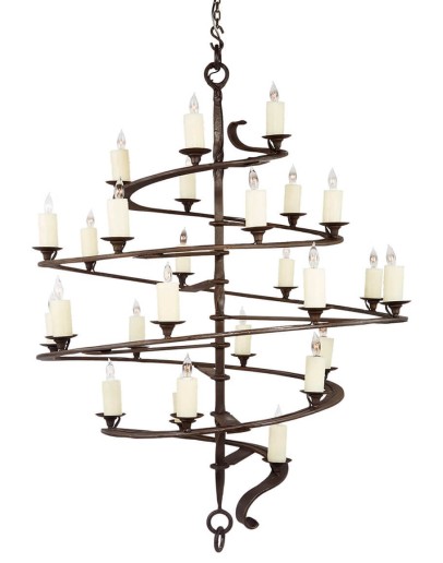 Belagio Chandelier iron spiral shaped chandelier
