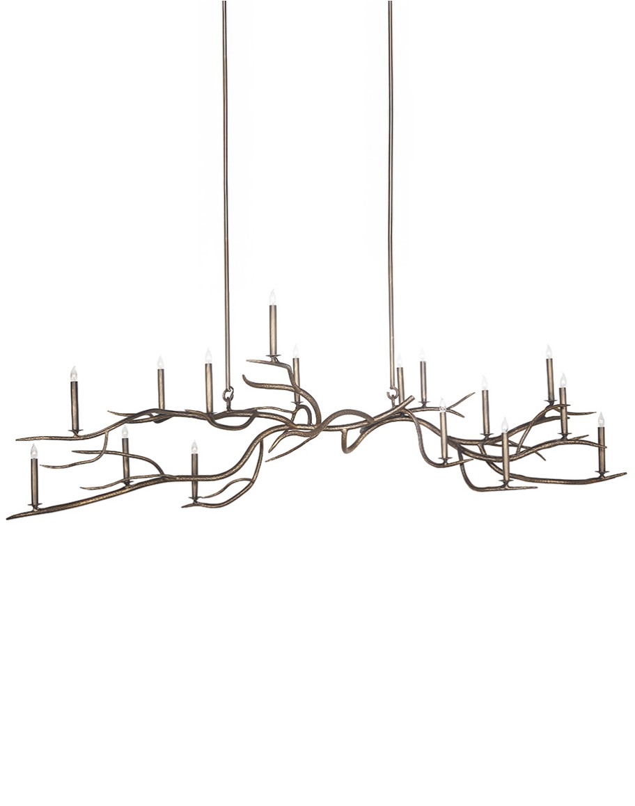 Desert Branch Hand Forged Iron Chandelier