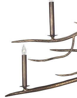 Desert Branch Hand Forged Iron Chandelier