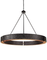 Drover’s Circle Hand Forged Iron Ring Chandelier
