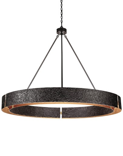 Drover’s Circle Hand Forged Iron Ring Chandelier