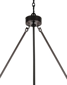 Drover’s Circle Hand Forged Iron Ring Chandelier