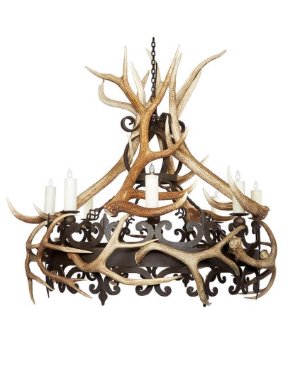 Nico Single Tier Chandelier w/Antlers Nico Single Tier Chandelier w/Antlers
