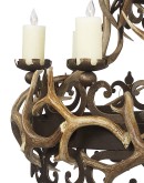 Nico Two Tier Chandelier w/Antlers