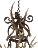 Nico Two Tier Chandelier w/Antlers