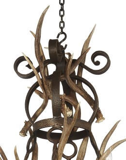 Nico Two Tier Chandelier w/Antlers