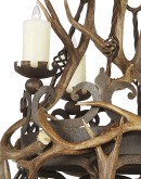 Nico Two Tier Chandelier w/Antlers