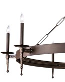 One Tier Iron Ring Chandelier One Tier Iron Ring Chandelier