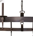 One Tier Iron Ring Chandelier One Tier Iron Ring Chandelier