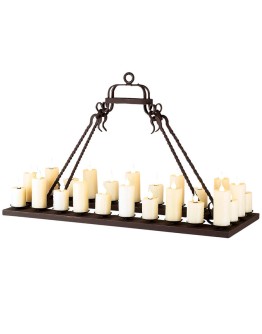 Single Tier Rectangular Ladco Chandelier