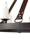 Stampede Leather Strap Chandelier