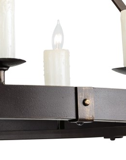 Stampede Leather Strap Chandelier