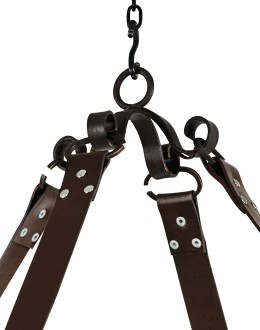 Stampede Leather Strap Chandelier