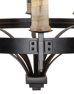 3 Tier Round Iron Chandelier