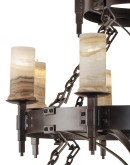 3 Tier Round Iron Chandelier