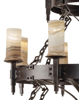 3 Tier Round Iron Chandelier