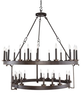 Two Tier Double Ring Chandelier