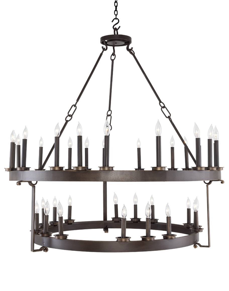 Two Tier Double Ring Chandelier