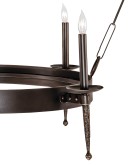 Two Tier Iron Ring Chandelier Two Tier Iron Ring Chandelier